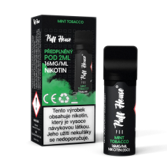 Vorgefülltes POD Puff House, Mint Tobacco, Nikotin 16 mg/ml