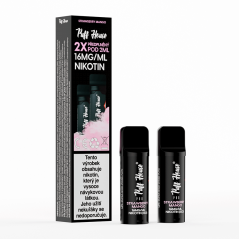 DOUBLE PACK - předplněný POD Puff House 2ks, Strawberry Mango, 2+1 ZDARMA