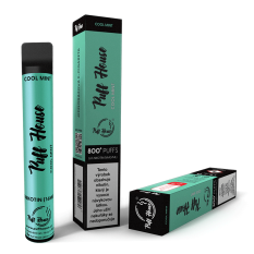 Jednorázová e-cigareta Puff House - 800 potáhnutí, Cool Mint