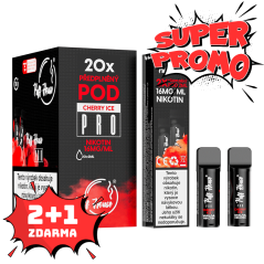 DOUBLE PACK - předplněný POD Puff House 2ks, Cherry Ice, 2+1 ZDARMA