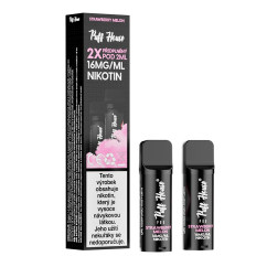 DOUBLE PACK - předplněný POD Puff House 2ks, Strawberry Melon, Nikotin 16mg/ml