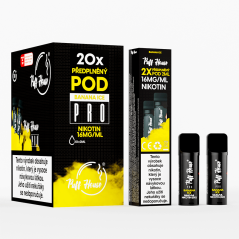 Wstępnie napełniony POD Puff House 2 szt, Banana Ice, Nikotyna 16 mg/ml
