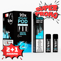 DOUBLE PACK - předplněný POD Puff House 2ks, Blueberry Ice, 2+1 ZDARMA