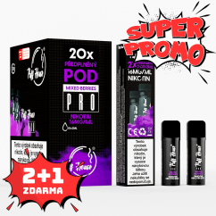 DOUBLE PACK - pedplněný POD Puff House 2ks, Mixed Berries, 2+1 ZDARMA