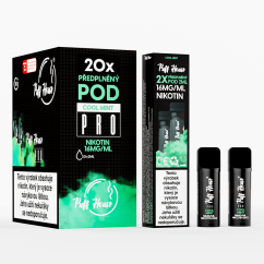 DOUBLE PACK - předplněný POD Puff House 2ks, Cool Mint, Nikotin 16mg/ml