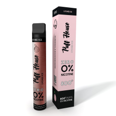 Jednorázová e-cigareta Puff House, Lychee Ice ZERO 800+