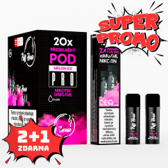 DOUBLE PACK - předplněný POD Puff House 2ks, Melon Ice, 2+1 ZDARMA