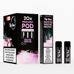 DOUBLE PACK - předplněný POD Puff House 2ks, Strawberry Mango, Nikotin 16mg/ml