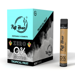 Jednorázová e-cigareta Puff House, Tropical Fruit ZERO 800+