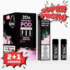 DOUBLE PACK - předplněný POD Puff House 2ks, Strawberry Mango, 2+1 ZDARMA